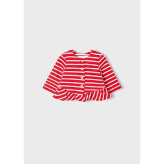 Conjunto 3p rayas rojo