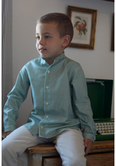 Camisa Rayas Verde