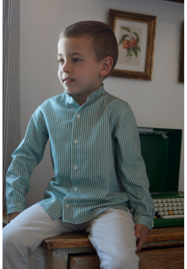 Camisa Rayas Verde