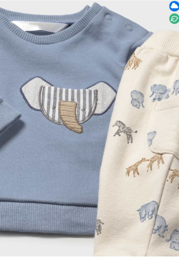 Conjunto 2p Bluel Elephant