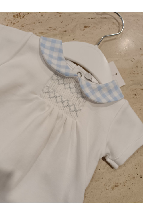 Conjunto 2p Azul Cuadros