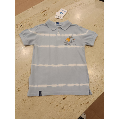 Polo M/C Azul Ola