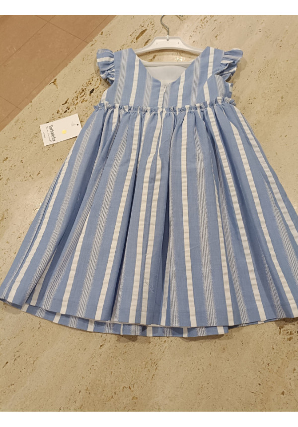 Vestido Rayas Azul/Blanco