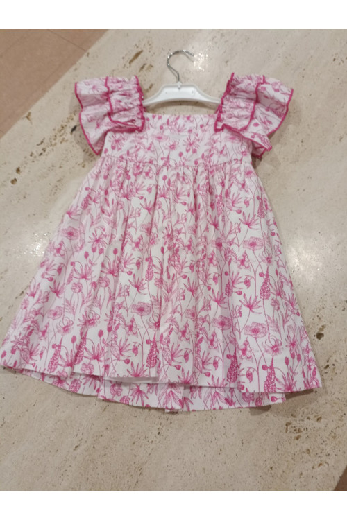 Vestido Estampado Fucsia