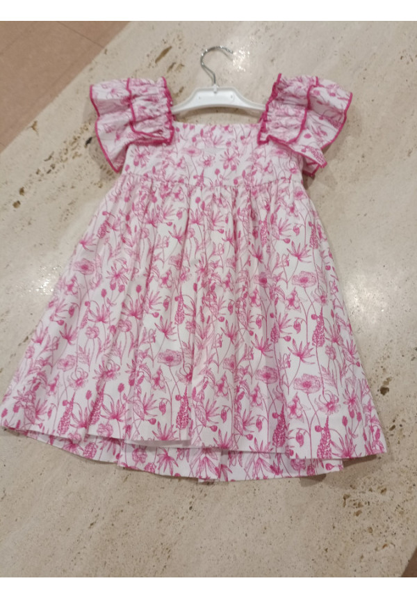 Vestido Estampado Fucsia