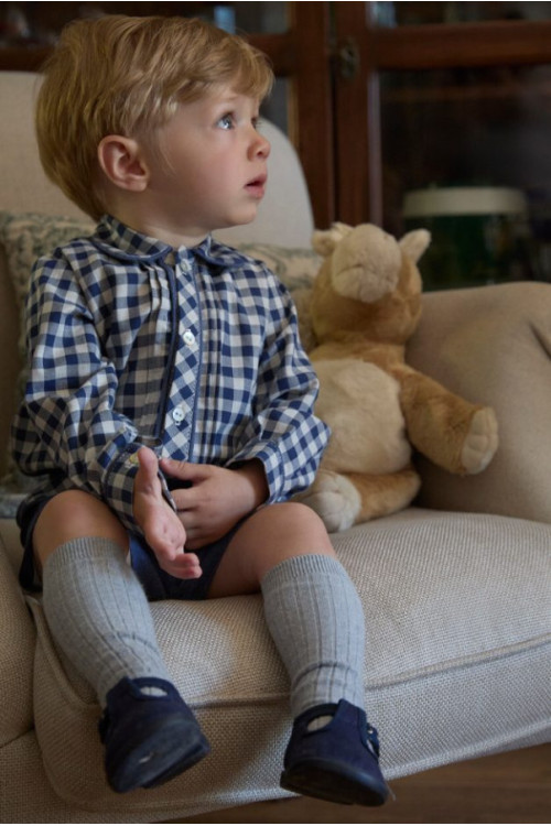 Conjunto 2p Cuadros Azul