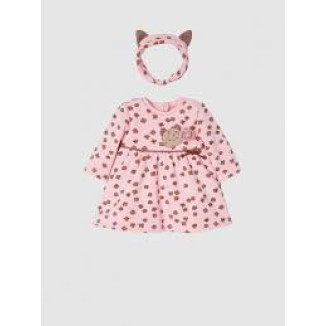 Vestido + Cinta Blush Gato