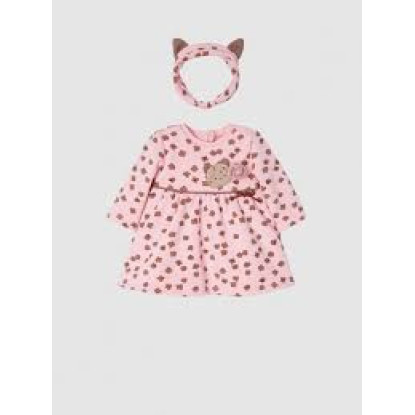 Vestido + Cinta Blush Gato