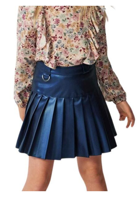 Falda Plisada Azul