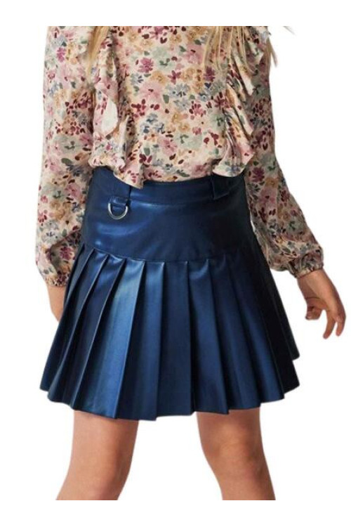 Falda Plisada Azul