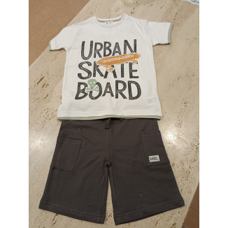 Conjunto 2p Skate Blanco