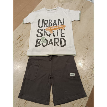 Conjunto 2p Skate Blanco