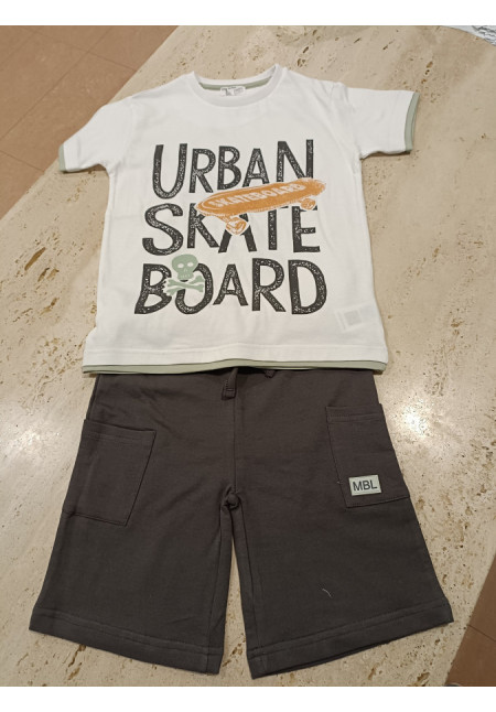 Conjunto 2p Skate Blanco