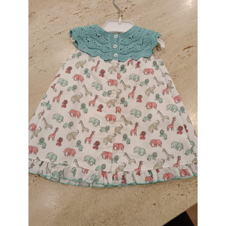 Vestido Combinado Animales