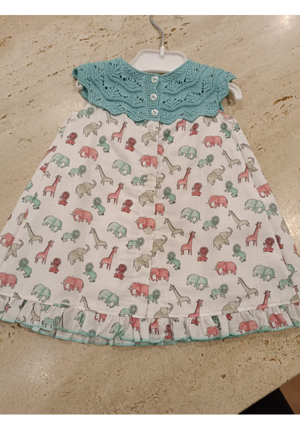 Vestido Combinado Animales
