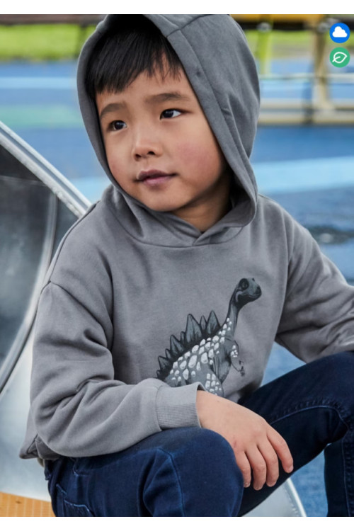 Sudadera Relieve Gris