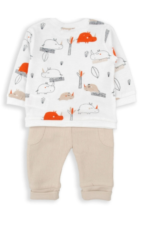 Conjunto 2p Beige/Estampado