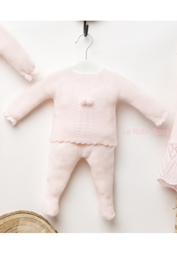 Conjunto Polaina 3p Rosa
