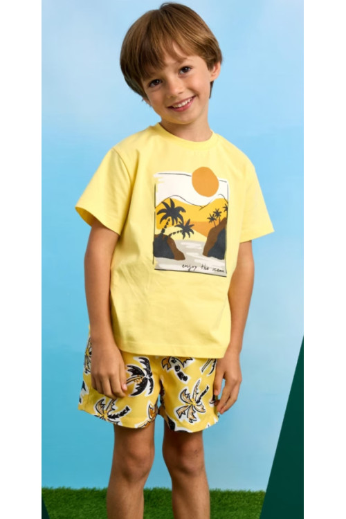 Camiseta Beach Amarillo