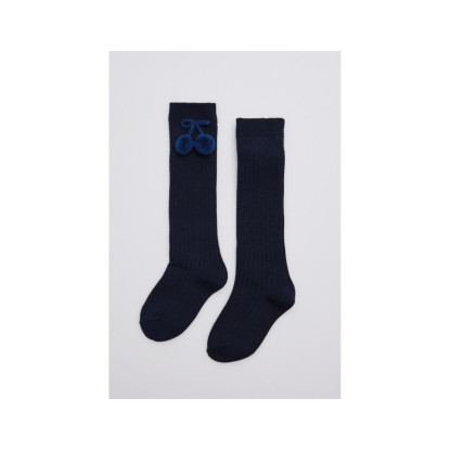 Calcetín Largo Pompón Marino