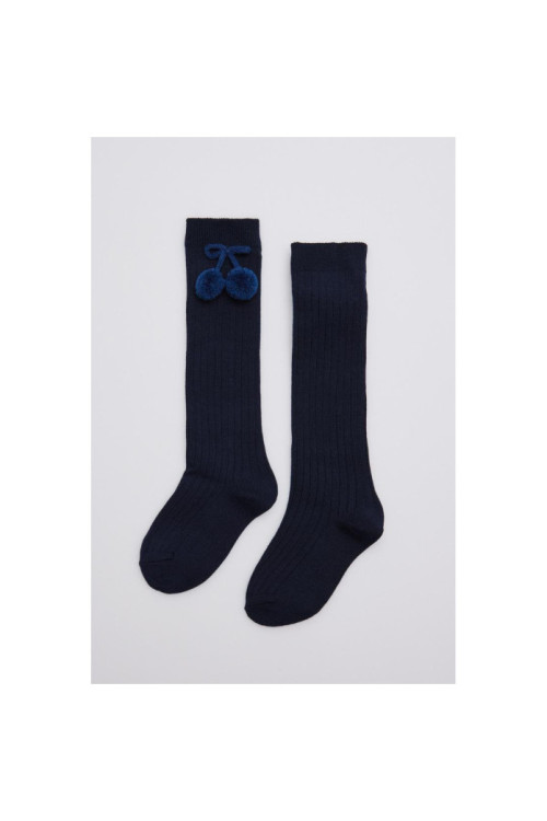 Calcetín Largo Pompón Marino