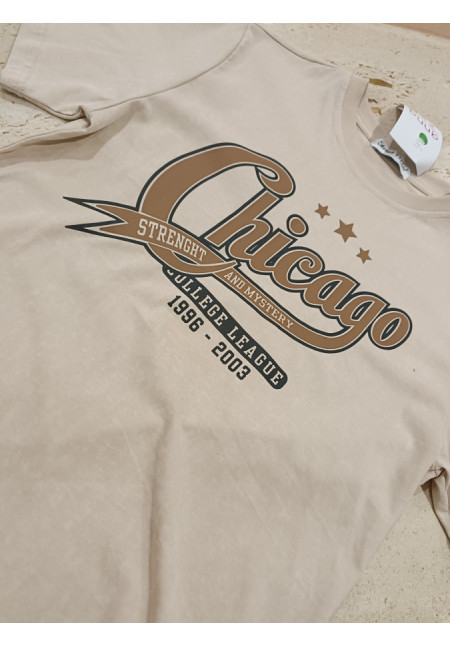 Camiseta M/C Chicago Beige
