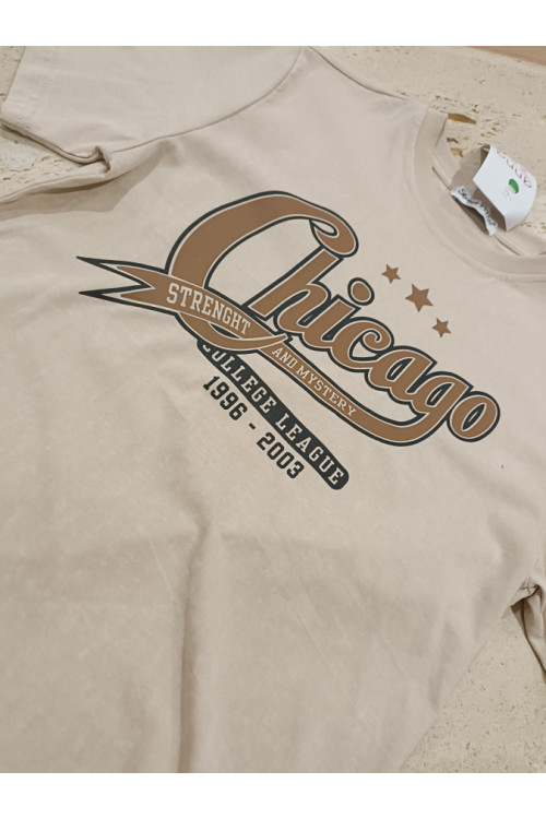 Camiseta M/C Chicago Beige