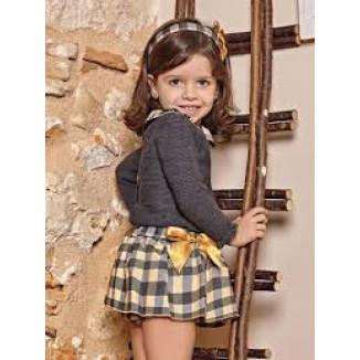 Conjunto 2p Falda Cuadros