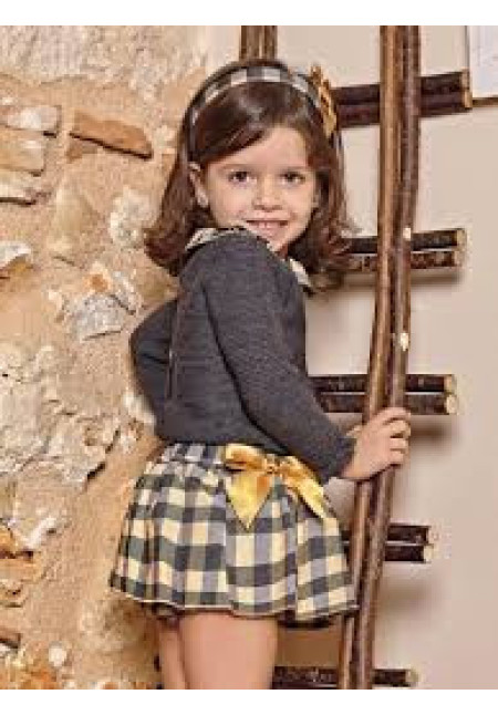 Conjunto 2p Falda Cuadros
