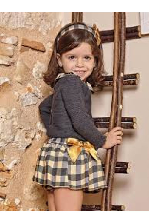 Conjunto 2p Falda Cuadros