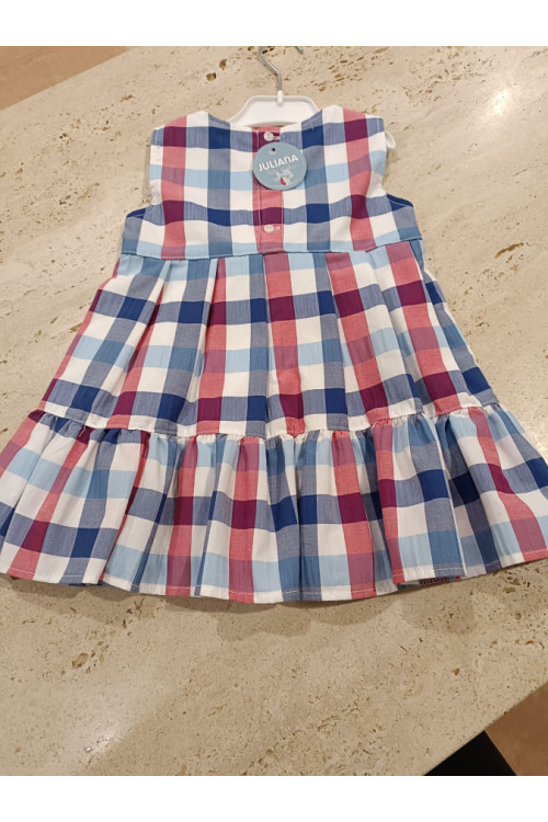 Vestido 2 Volantes Cuadros