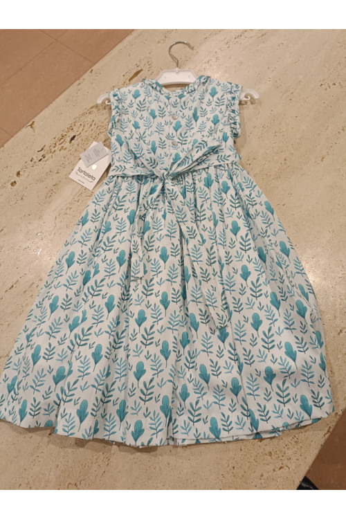 Vestido Nido de Abeja Azulado