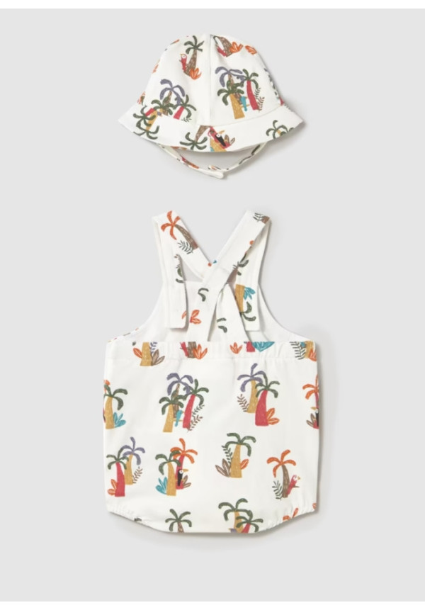 Peto 2p Estampado Palmeras 