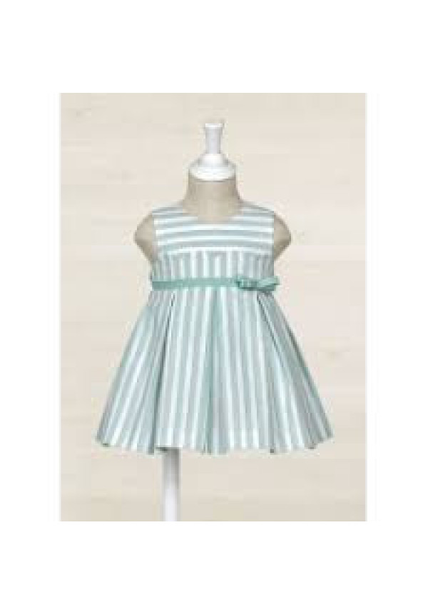 Vestido Rayas Anís