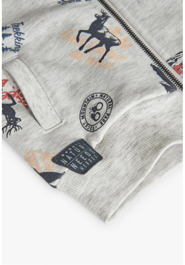 Chaqueta Felpa Estampada West