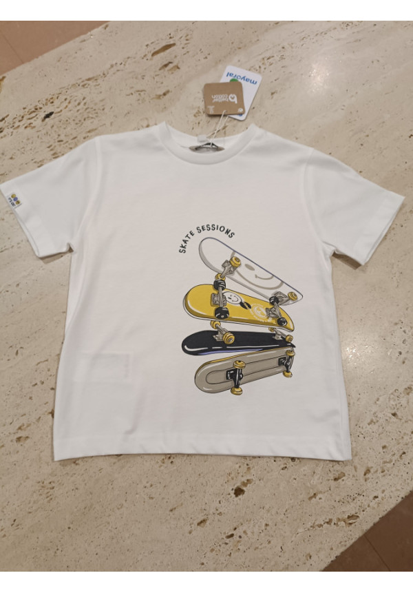 Camiseta M/C Skate Blanco