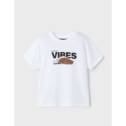 Camiseta Good Vibes Blanco