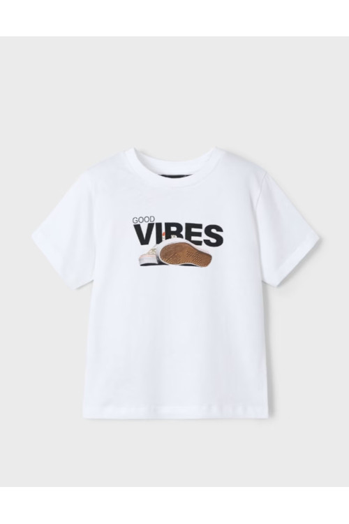 Camiseta Good Vibes Blanco