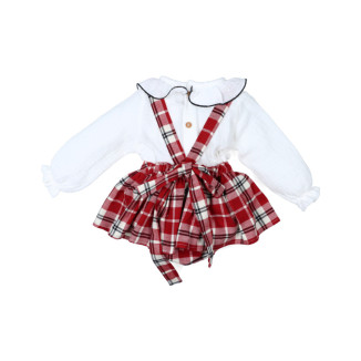 Conjunto 2p Cuadros Rojo