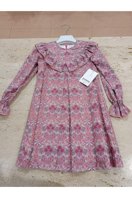 Vestido Flores Rosa