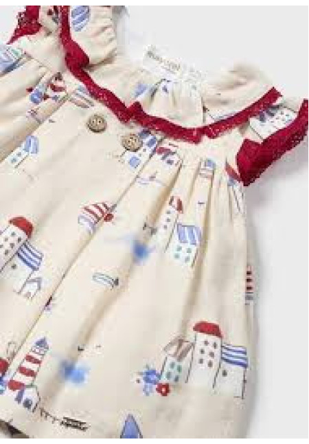 Vestido Lino Estampado + Braga