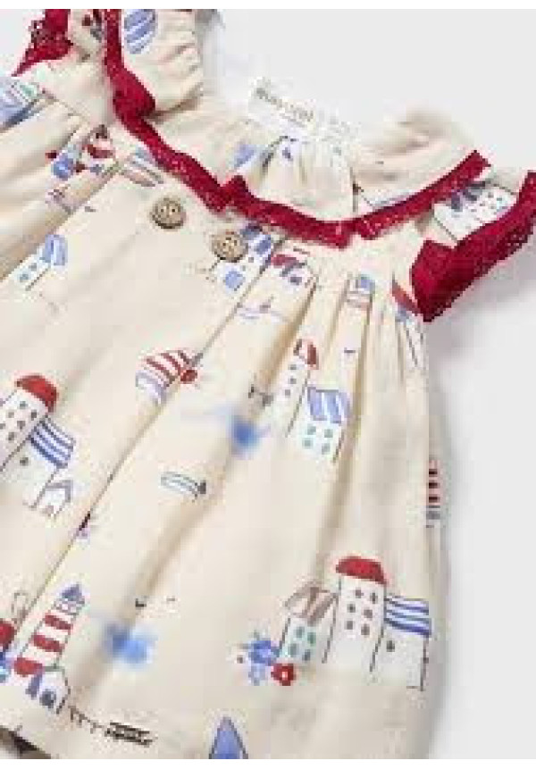 Vestido Lino Estampado + Braga