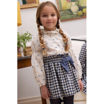 Falda Cuadros Azul Falda Cuadros Azul