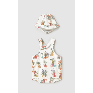 Peto 2p Estampado Palmeras 
