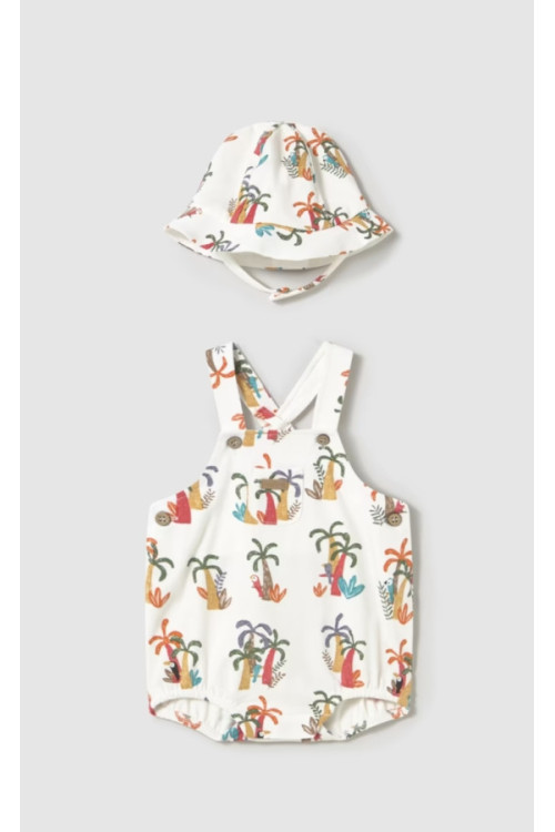 Peto 2p Estampado Palmeras 
