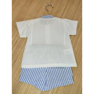 Conjunto 2p Blanco Azul Noche