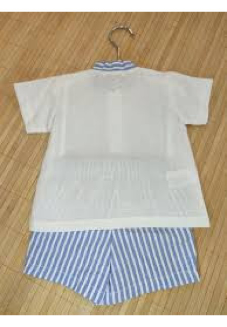 Conjunto 2p Blanco Azul Noche