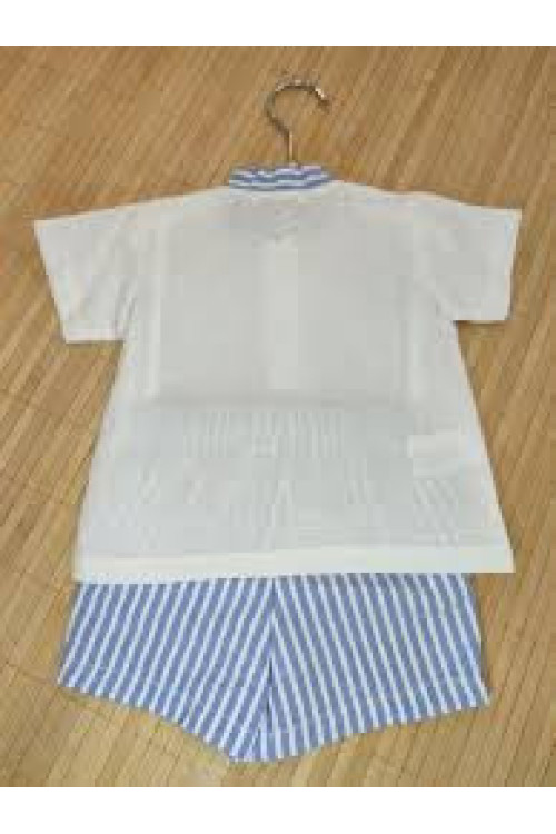 Conjunto 2p Blanco Azul Noche