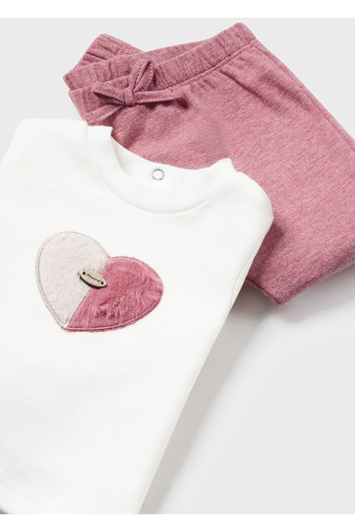 Conjunto 3p Mid Rose Corazones