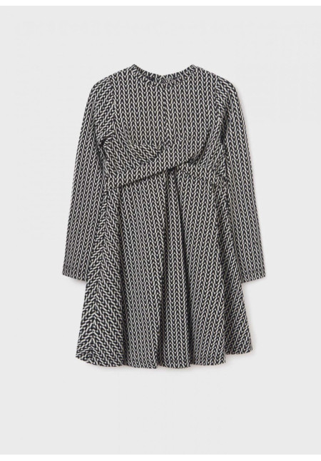Vestido Punto Jacquard Negro